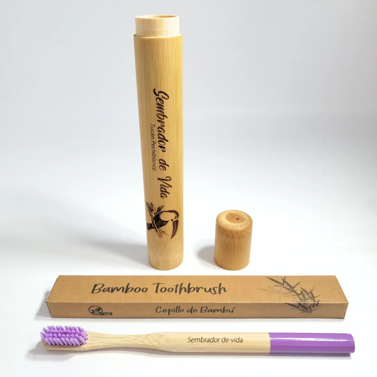 porta y cepillo pechiblanco