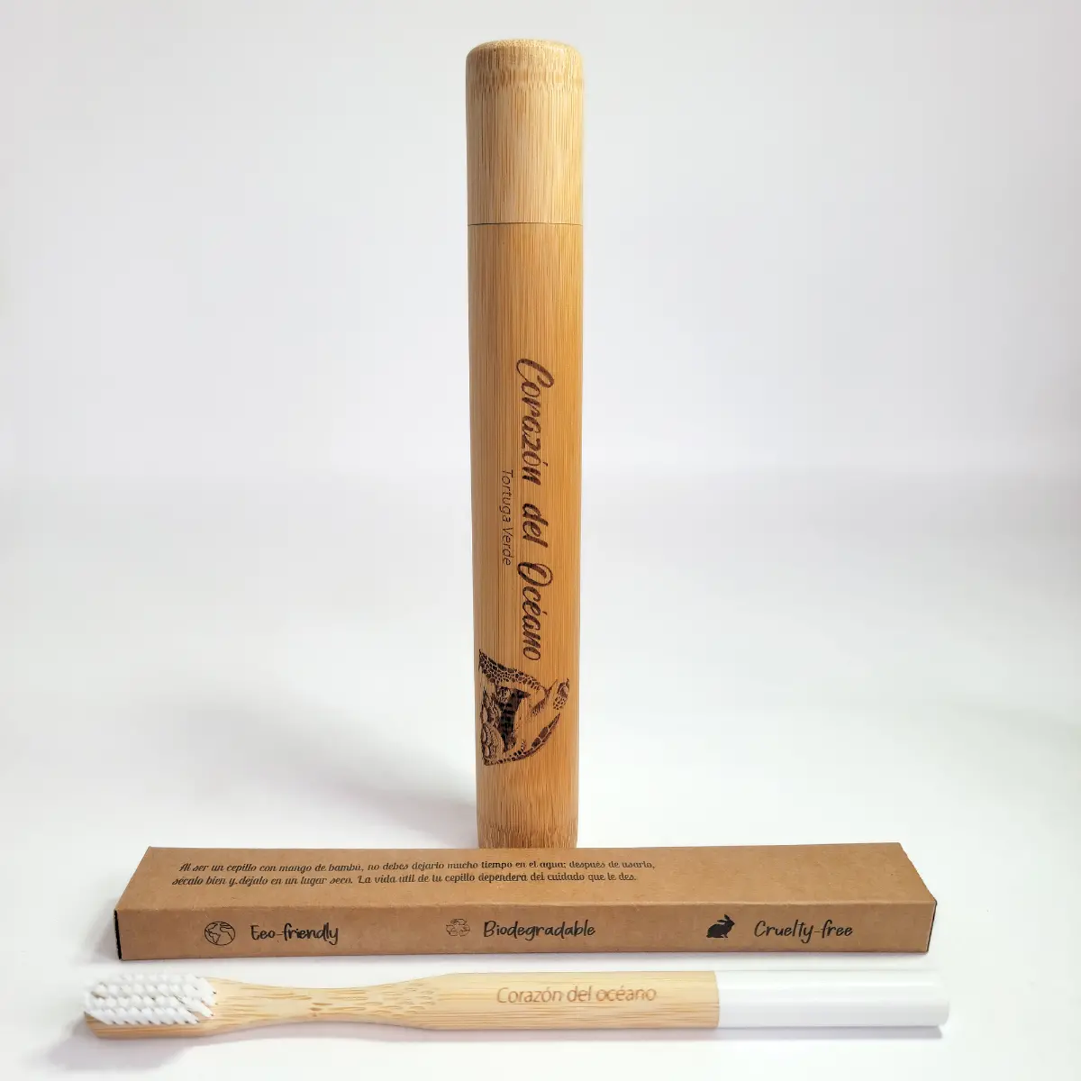 porta y cepillo turtle