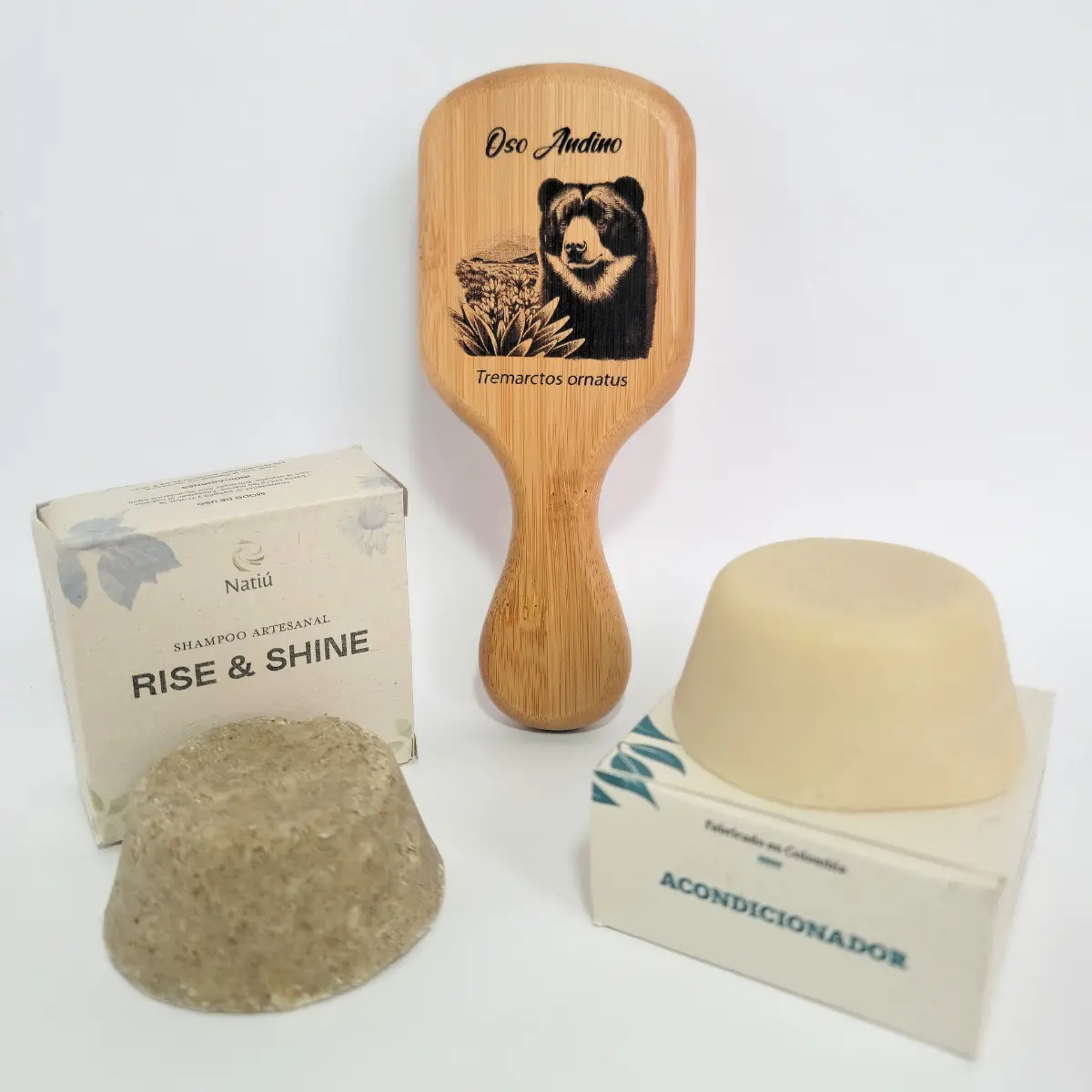 kit champu y acondicionador cepillo oso