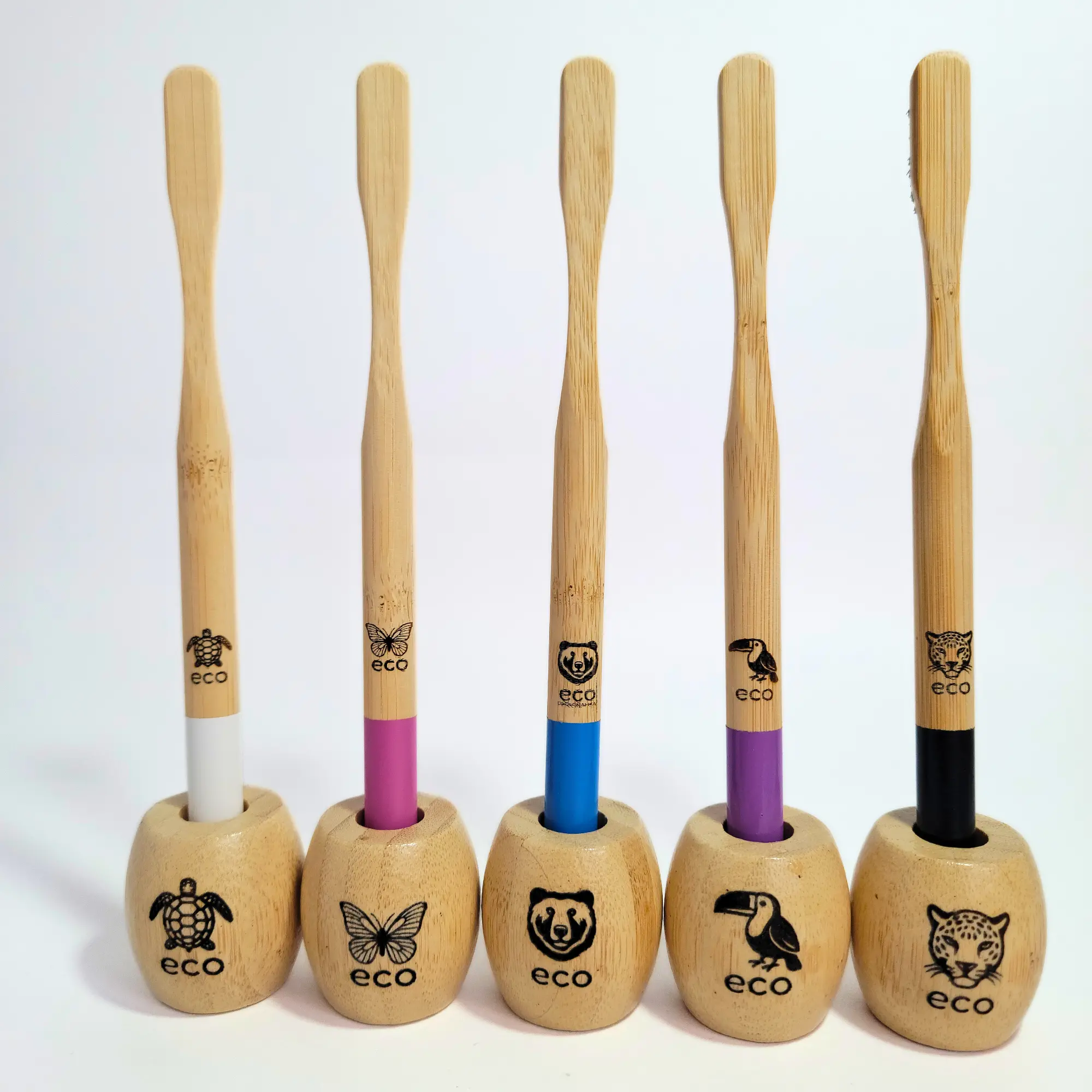 kit cepillos y soportes eco fauna