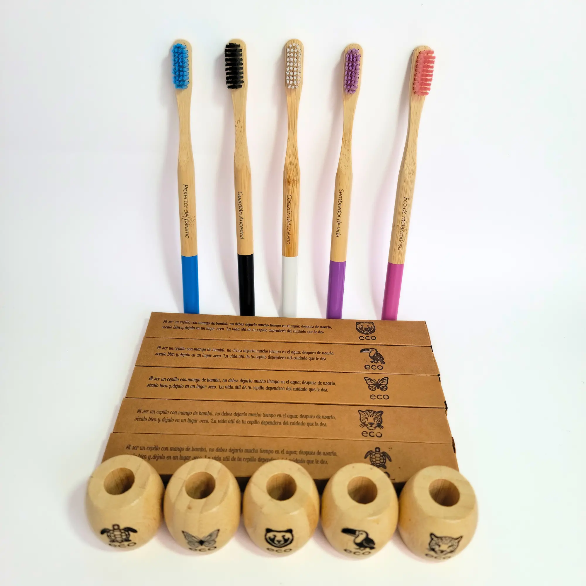kit cepillos y soportes eco personalizados